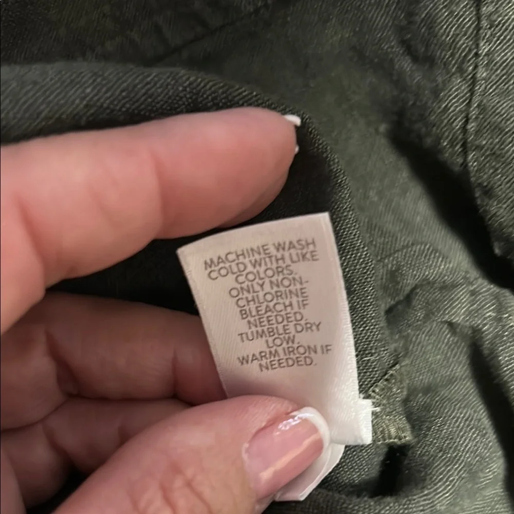 J. Jill Army Green Polo Collar Midi Dress - Picture 9 of 12